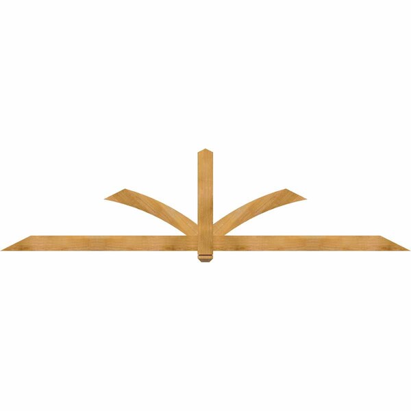 Ekena Millwork Redmond Rough Sawn Timber Gable Bracket, Western Red Cedar, 108"W x 27"H x 2"D x 4"F, 6/12 Pitch GBW108X27X0204RED00RWR - main
